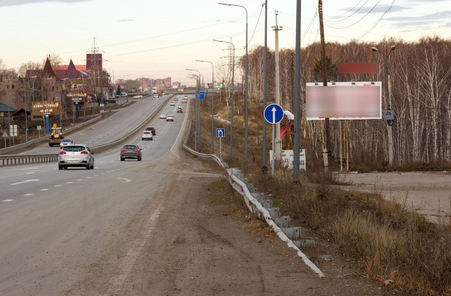 Фотография рекламного носителя, тип: Билборд 3x6, адрес: Байкальский тракт, 11 200м, Иркутск, Иркутская область, Россия. Сторона A №870283