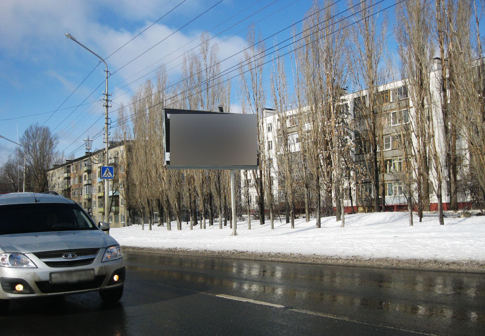 Фотография рекламного носителя, тип: Билборд 3x6, адрес: Навашина ул., д.20, Саратов, Саратовская область, Россия. Сторона A №418501