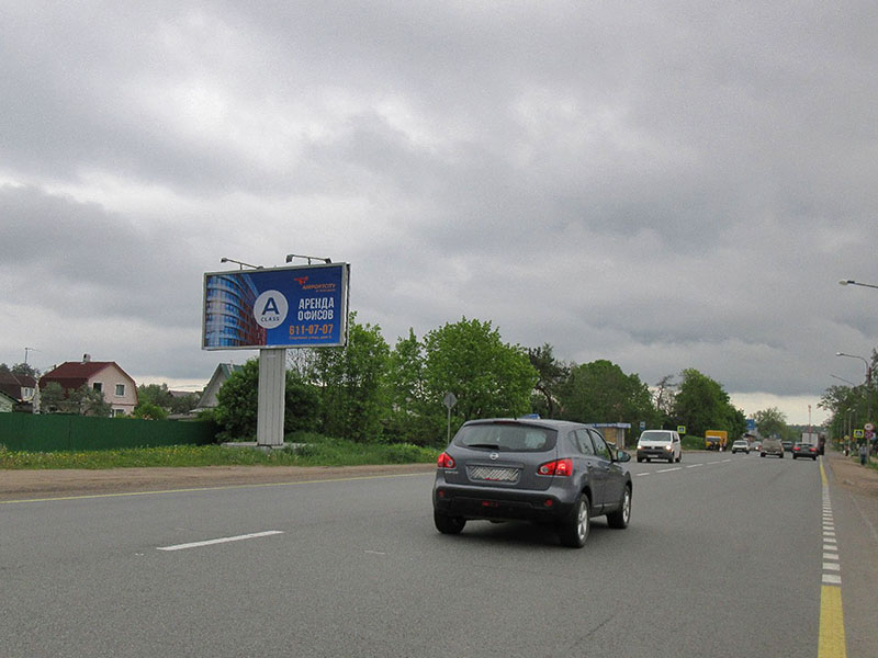 Фотография рекламного носителя, тип: Билборд 3x6, адрес: Выборгское ш., 31 550 м, Сертолово, Ленинградская область, Россия. Сторона B №1094362
