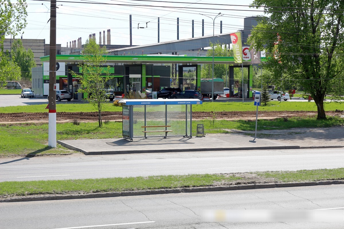 Фотография рекламного носителя, тип: Остановка 1.8x1.2, адрес: Марпосадское ш., ост. «Аникеево», Чебоксары, Республика Чувашия, Россия. Сторона Б №978681