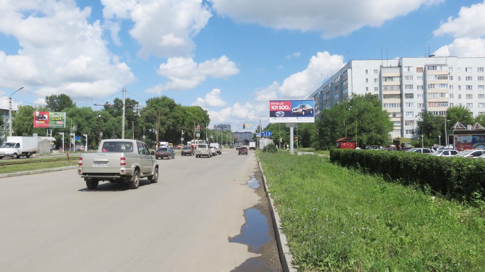 Фотография рекламного носителя, тип: Билборд 3x6, адрес: Рябикова ул. Х Отрадная ул., Ульяновск, Ульяновская область, Россия. Сторона A №690148