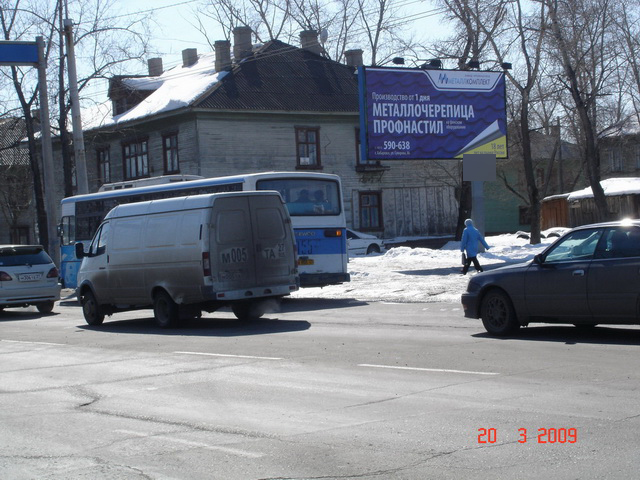 Фотография рекламного носителя, тип: Билборд 3x6, адрес: 60 лет Октября пр-т., д.205, Хабаровск, Хабаровский край, Россия. Сторона A1-А10 №482057