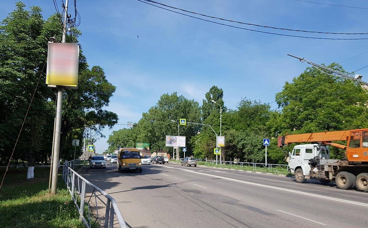 Фотография рекламного носителя, тип: Панель-кронштейн, адрес: Калинина ул., д.113, Георгиевск, Ставропольский край, Россия. Сторона B №1076170