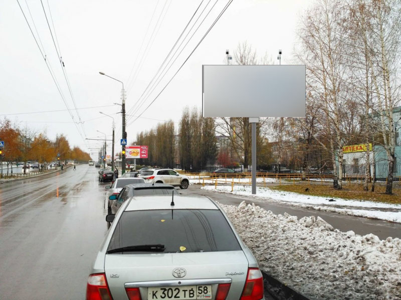 Фотография рекламного носителя, тип: Билборд 3x6, адрес: Строителей пр-т., д.37а, к.5, Пенза, Пензенская область, Россия. Сторона А №606785