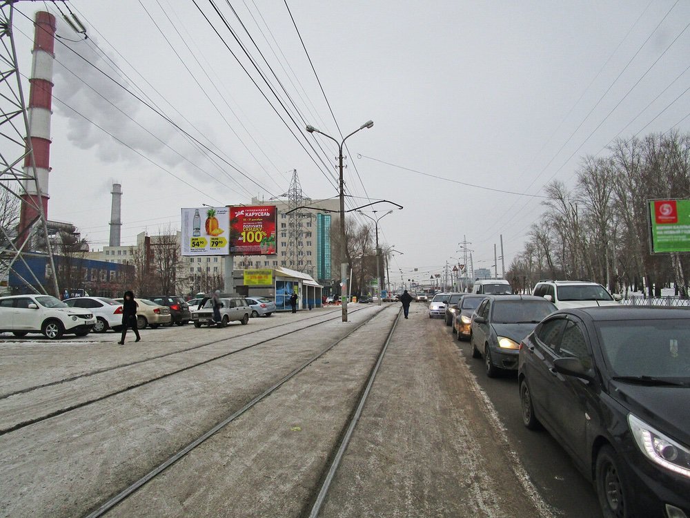 Фотография рекламного носителя, тип: Билборд 3x6, адрес: Большая Гражданская ул., напротив 50 Лет Октября пр-т., д.19, Уфа, Республика Башкортостан, Россия. Сторона Б №746071