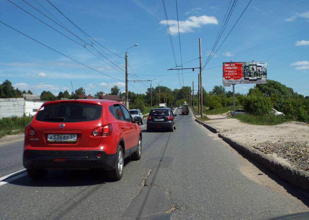 Фотография рекламного носителя, тип: Билборд 3x6, адрес: Павла Большевикова ул., д.48, Иваново, Ивановская область, Россия. Сторона А №569101