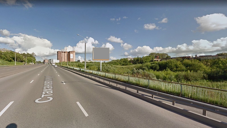 Фотография рекламного носителя, тип: Ситиборд 2.7x3.7, адрес: Чкалова, д.58, напротив, Пермь, Пермский край, Россия. Сторона А №759184