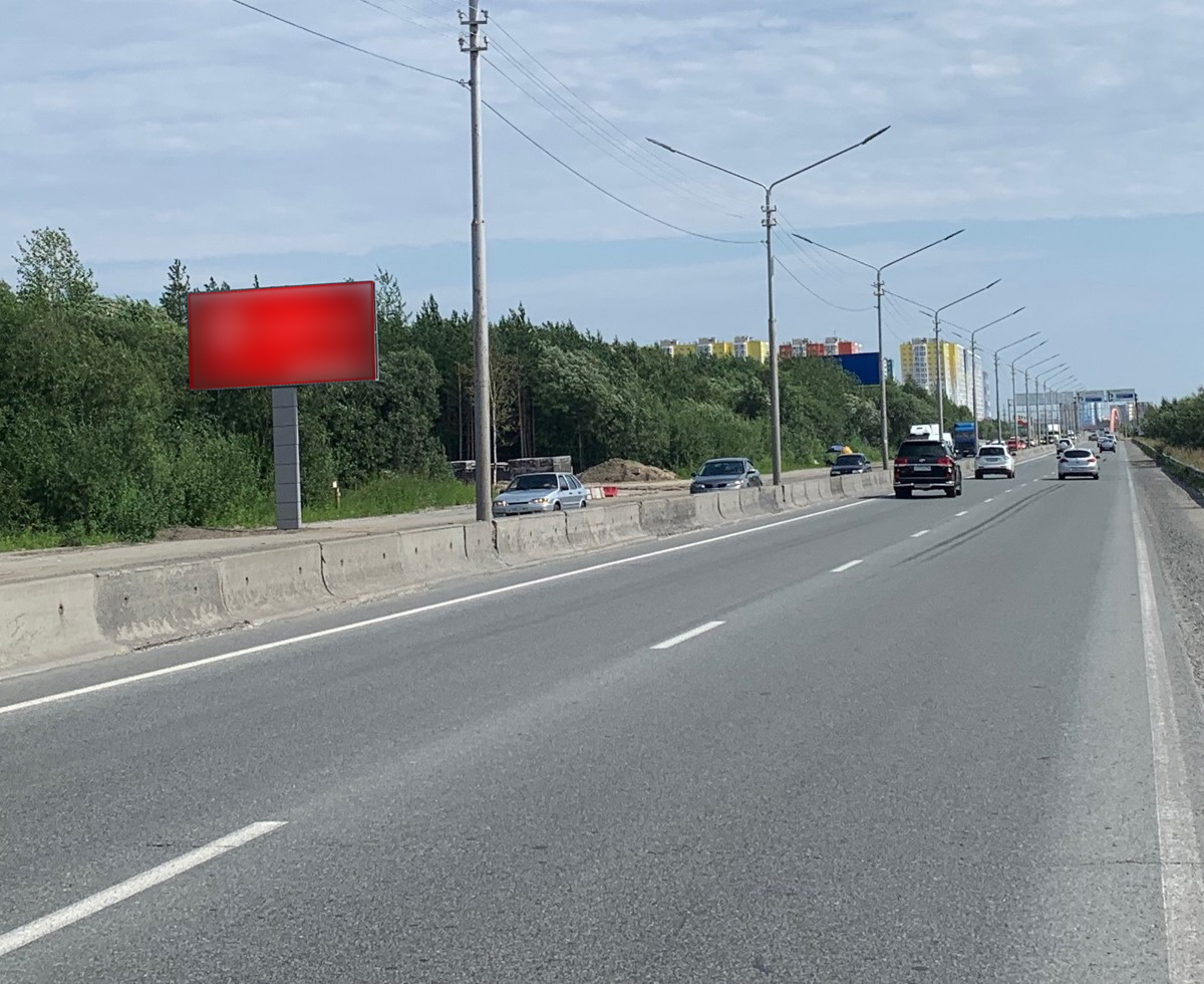 Фотография рекламного носителя, тип: Билборд 3x6, адрес: Тюменский тракт, поз.3, Сургут, Ханты-Мансийский автономный округ – Югра, Россия. Сторона Б №959939