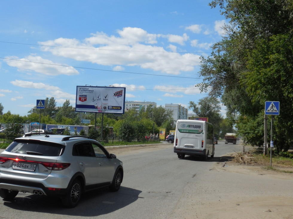 Фотография рекламного носителя, тип: Билборд 3x6, адрес: Завертяева ул., д.28, Омск, Омская область, Россия. Сторона В №1010096