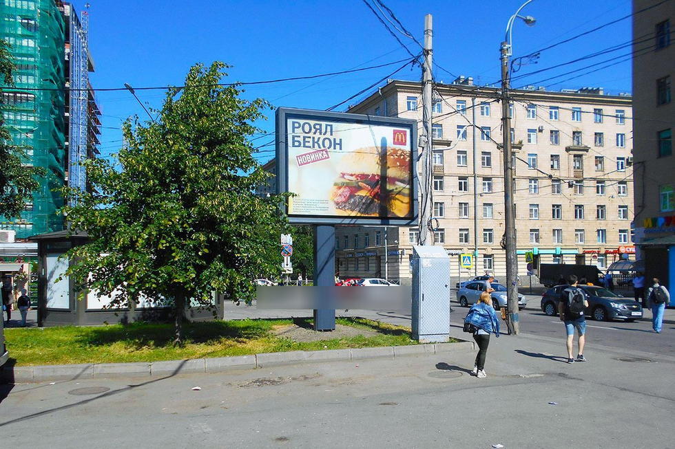 Фотография рекламного носителя, тип: Ситиборд 2.7x3.7, адрес: Матюшенко пер. Х Бабушкина ул., д.69, Санкт-Петербург, Россия. Сторона Б №776126