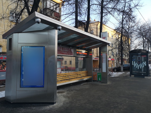 Фотография рекламного носителя, тип: Остановка, адрес: Бекетова ул., ост. Нартова ул., Нижний Новгород, Нижегородская область, Россия. Сторона A1-А10 №871970