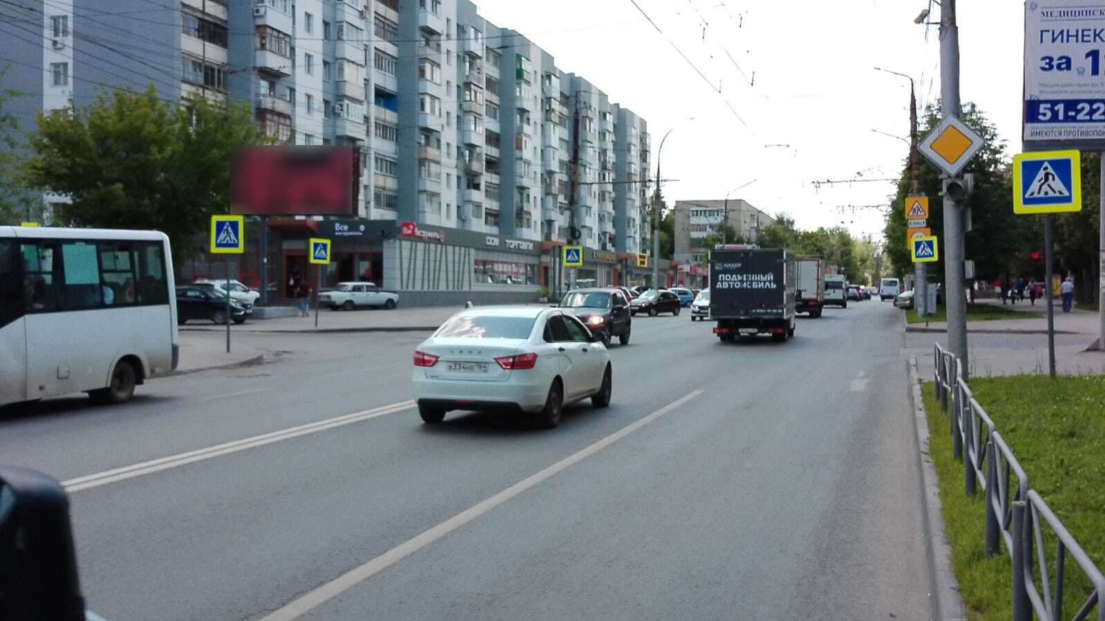 Фотография рекламного носителя, тип: Билборд 3x6, адрес: Энтузиастов пр-т. Х Кавказская ул., Саратов, Саратовская область, Россия. Сторона Б №834172