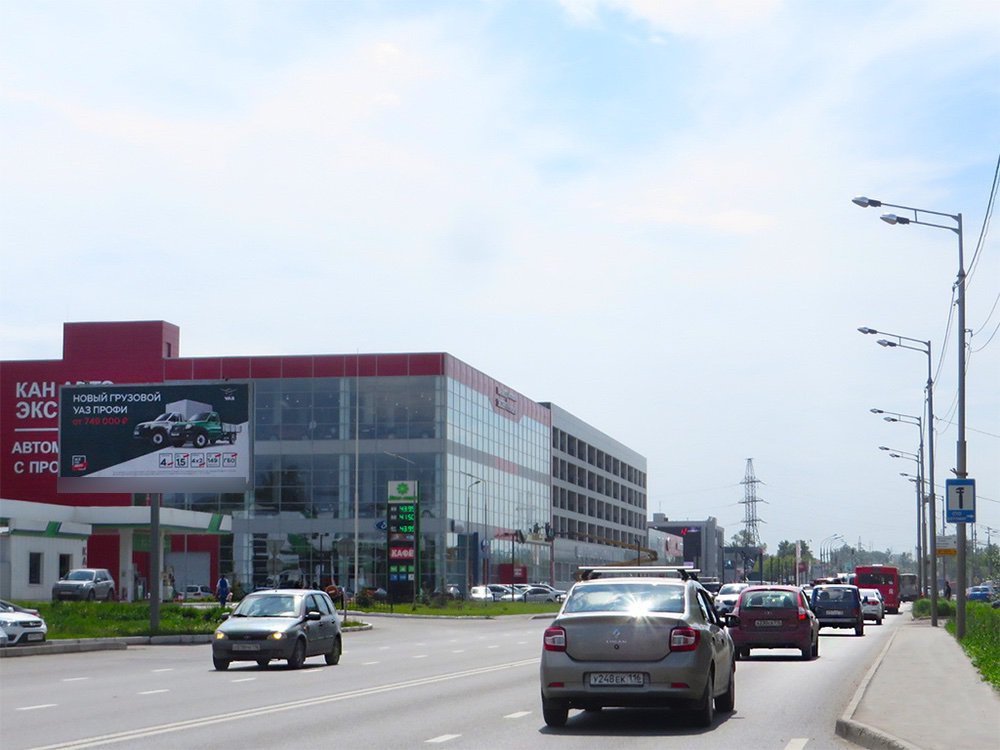 Фотография рекламного носителя, тип: Билборд 3x6, адрес: Сибирский Тракт, д.78, Казань, Республика Татарстан, Россия. Сторона B №761190