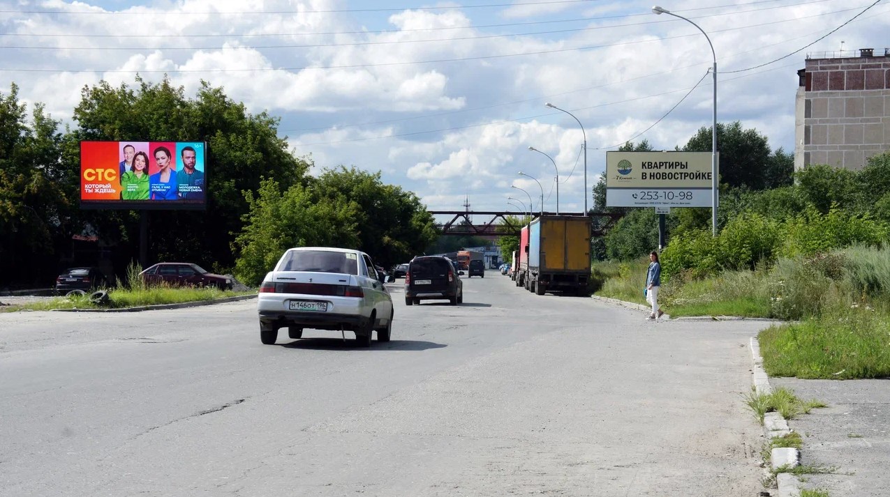 Фотография рекламного носителя, тип: Билборд 3x6, адрес: Миномётчиков ул., д.56, Екатеринбург, Свердловская область, Россия. Сторона B №1325529