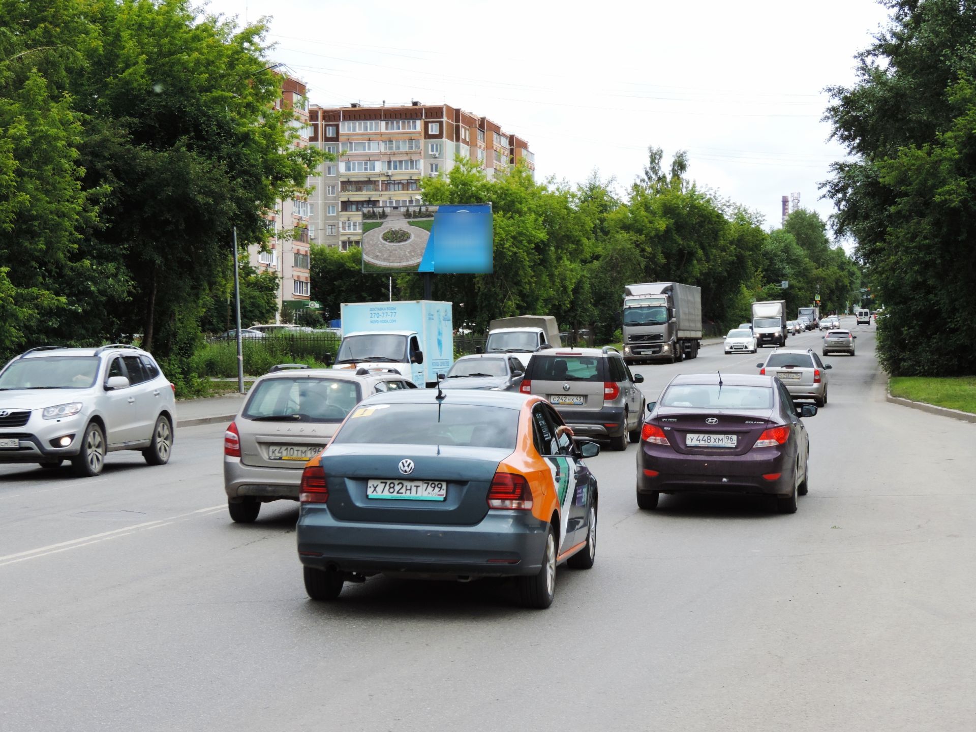 Фотография рекламного носителя, тип: Билборд 3x6, адрес: Шефская ул., д.62, Екатеринбург, Свердловская область, Россия. Сторона В №953532