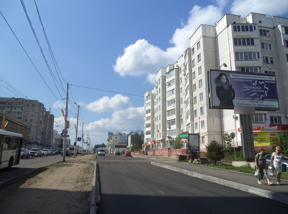 Фотография рекламного носителя, тип: Билборд 3x6, адрес: Советская ул., д.101, Кострома, Костромская область, Россия. Сторона А1-А3 №598732