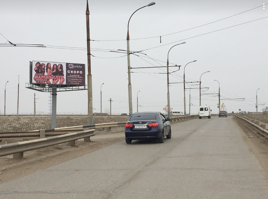 Фотография рекламного носителя, тип: Нестандартный суперсайт, адрес: Пушкина ул., д.46, Астрахань, Астраханская область, Россия. Сторона С №1324841