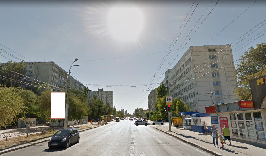 Фотография рекламного носителя, тип: Панель-кронштейн, адрес: Константина Симонова ул., поликлиника №28, Волгоград, Волгоградская область, Россия. Сторона Б №1097238