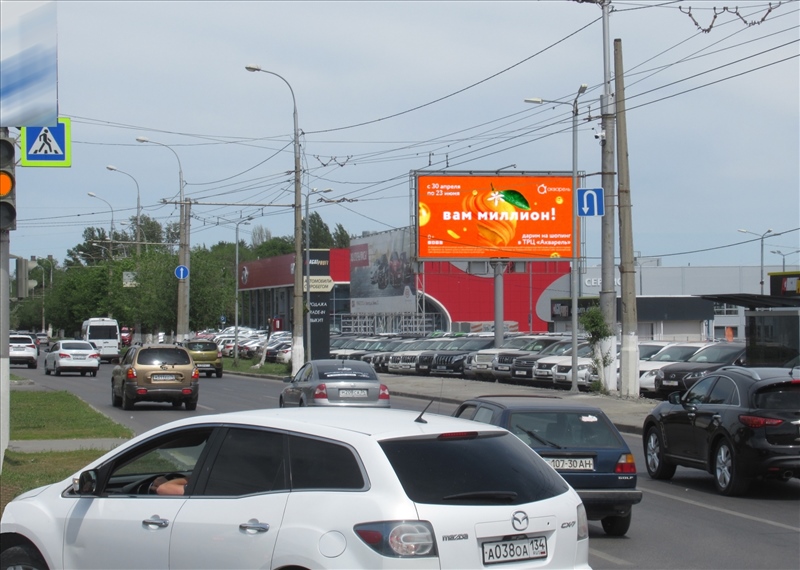Фотография рекламного носителя, тип: Билборд 3x6, адрес: В.И.Ленина пр-т., д.120, Волгоград, Волгоградская область, Россия. Сторона А12 №717116