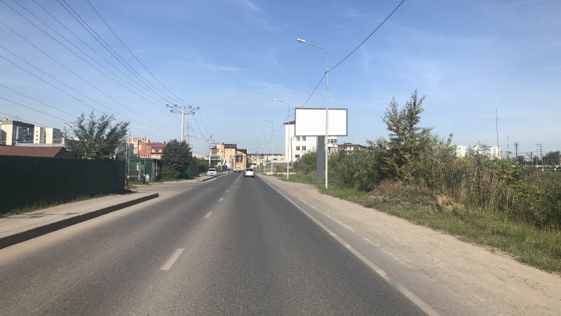 Фотография рекламного носителя, тип: Билборд 3x6, адрес: Таллинская ул., д.135/1, Тюмень, Тюменская область, Россия. Сторона A1-A3 №944845