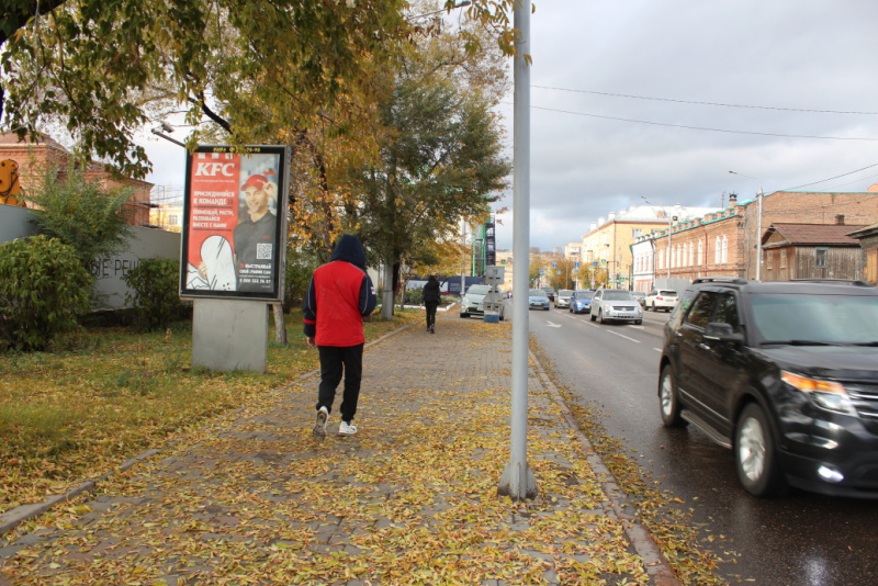 Фотография рекламного носителя, тип: Ситиформат 1.8x1.2, адрес: Вейнбаума ул., д.15, корп.1, Красноярск, Красноярский край, Россия. Сторона Б1-Б6 №525786
