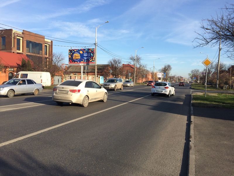Фотография рекламного носителя, тип: Билборд 3x6, адрес: Калинина ул., д.23, Краснодар, Краснодарский край, Россия. Сторона Б №504135