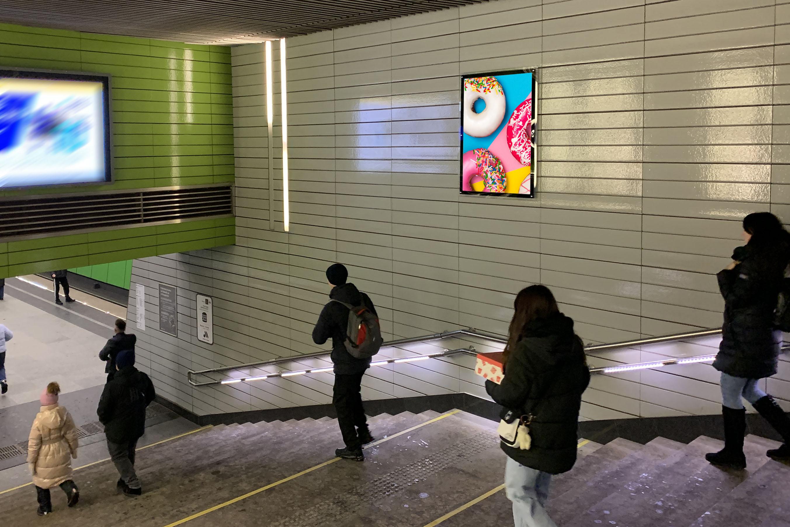 Фотография рекламного носителя, тип: Кристалайт, адрес: Станция метро «Лермонтовский проспект», линия Таганско-Краснопресненская, Москва, Россия. Сторона/вариант №1006416