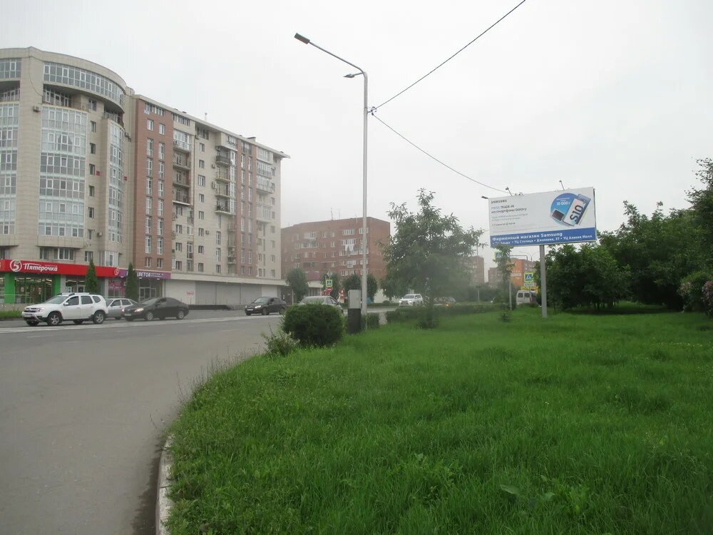 Фотография рекламного носителя, тип: Билборд 3x6, адрес: Московская ул. Х Владикавказская ул., Владикавказ, Республика Северная Осетия – Алания, Россия. Сторона А №451775