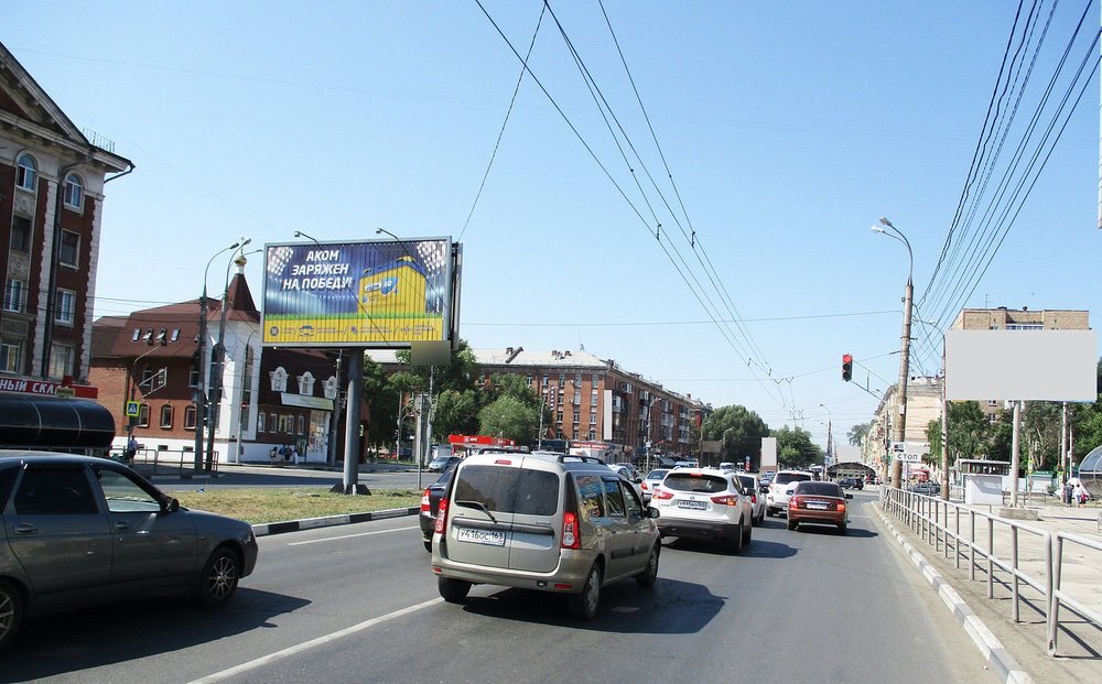 Фотография рекламного носителя, тип: Билборд 3x6, адрес: Победы ул., д.94 Х Ново-Вокзальная ул., Самара, Самарская область, Россия. Сторона A4-А6 №629812