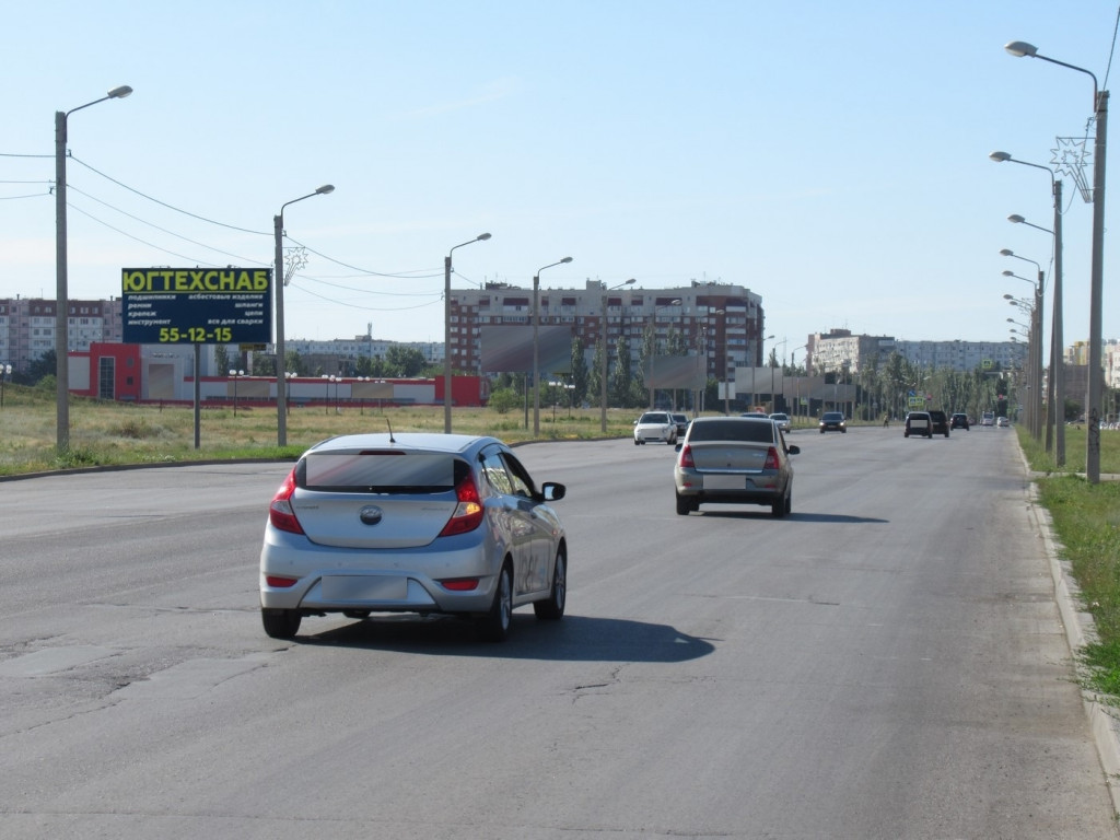 Фотография рекламного носителя, тип: Билборд 3x6, адрес: Карбышева ул., 250м до гипермаркета Лента, Волгоград, Волгоградская область, Россия. Сторона Б №538201