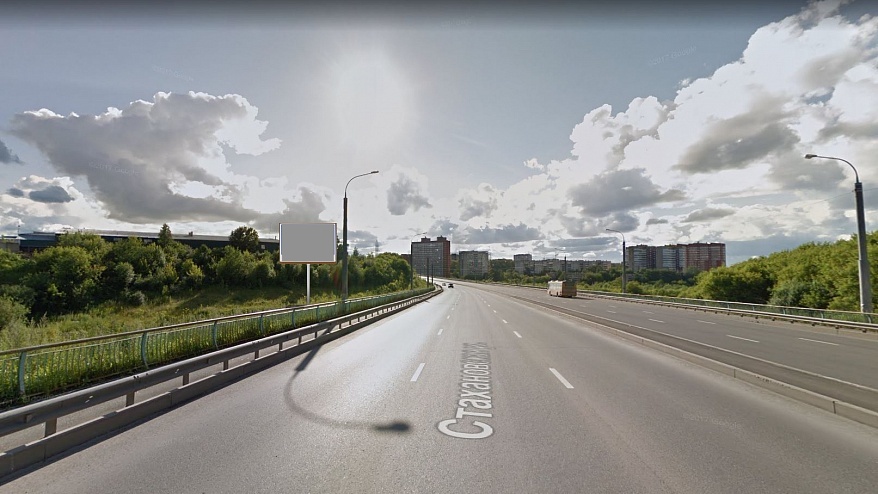 Фотография рекламного носителя, тип: Ситиборд 2.7x3.7, адрес: Чкалова, д.58, напротив, Пермь, Пермский край, Россия. Сторона B №759185