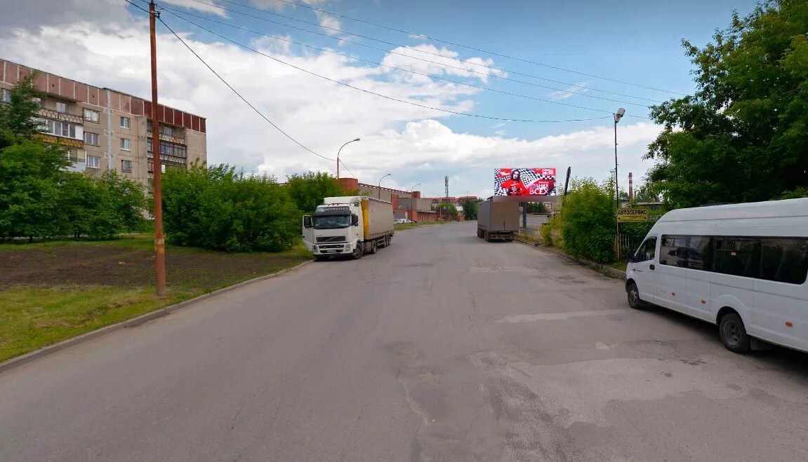 Фотография рекламного носителя, тип: Билборд 3x6, адрес: Миномётчиков ул., д.56, Екатеринбург, Свердловская область, Россия. Сторона A1-A10 №1325528