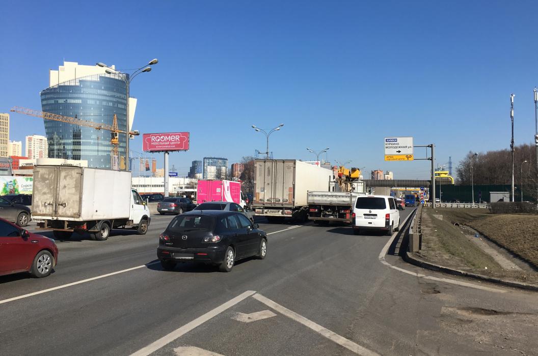 Фотография рекламного носителя, тип: Суперсайт 5x15, адрес: МКАД, 73 700м, Москва, Россия. Сторона Б №722809