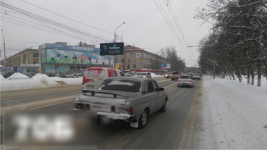 Фотография рекламного носителя, тип: Билборд 3x6, адрес: Красноармейская ул., д.101б Х Котовского ул., Томск, Томская область, Россия. Сторона Б №421685