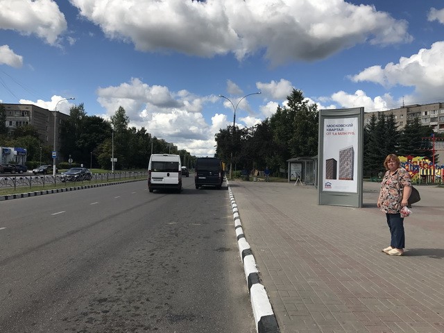 Фотография рекламного носителя, тип: Пиллар 3x1.4, адрес: Энгельса ул., д.14, Обнинск, Калужская область, Россия. Сторона A №806334