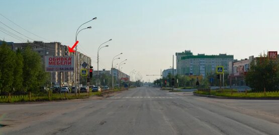 Фотография рекламного носителя, тип: Билборд 3x6, адрес: Ханты-Мансийская ул., д.21, Нижневартовск, Ханты-Мансийский автономный округ – Югра, Россия. Сторона Б №853752