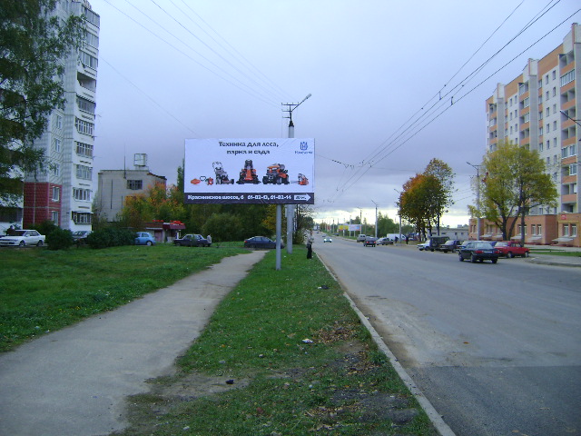 Фотография рекламного носителя, тип: Билборд 3x6, адрес: Краснинское ш., д.5, Смоленск, Смоленская область, Россия. Сторона B №771213