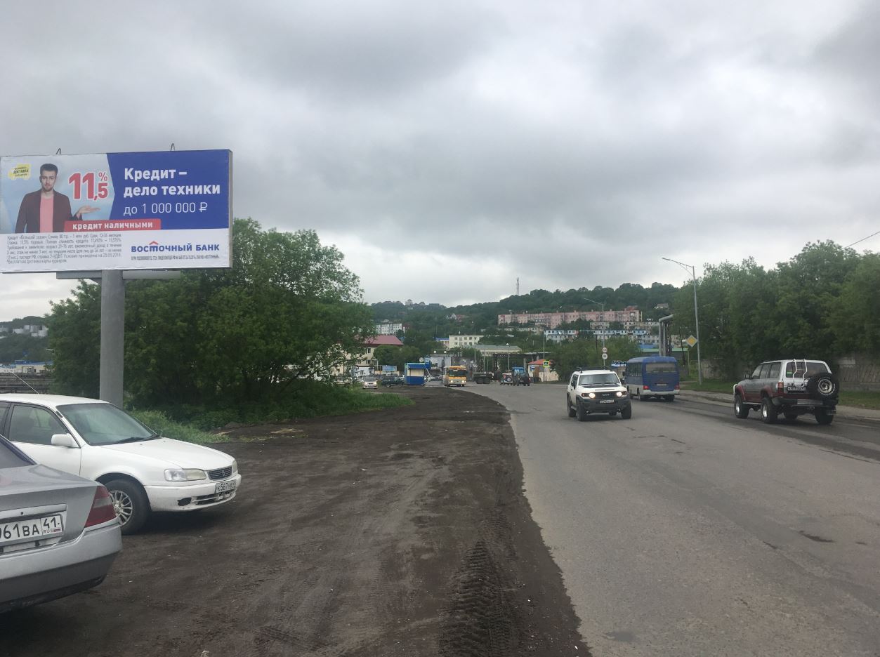 Фотография рекламного носителя, тип: Билборд 3x6, адрес: Космонавтов ул., д.1/5, Петропавловск-Камчатский, Камчатский край, Россия. Сторона Б №777365