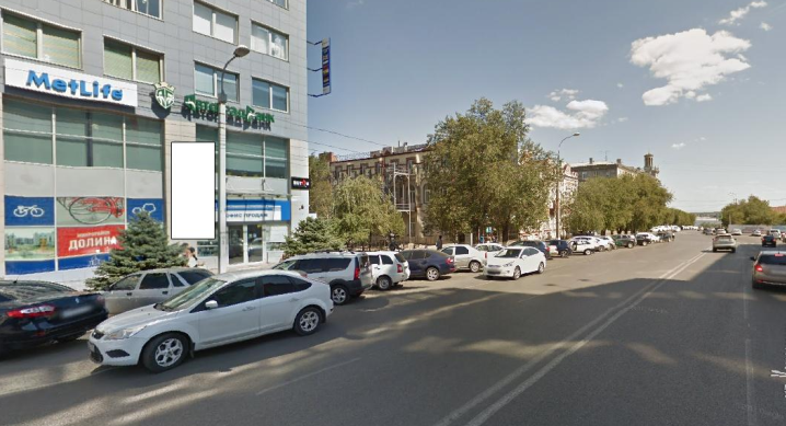 Фотография рекламного носителя, тип: Панель-кронштейн, адрес: Мира ул., поз.1, Волгоград, Волгоградская область, Россия. Сторона Б №1096200