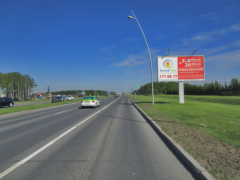 Фотография рекламного носителя, тип: Билборд 3x6, адрес: Пулковское ш., д.37, корп.4, поз.2, Санкт-Петербург, Россия. Сторона A №1094488
