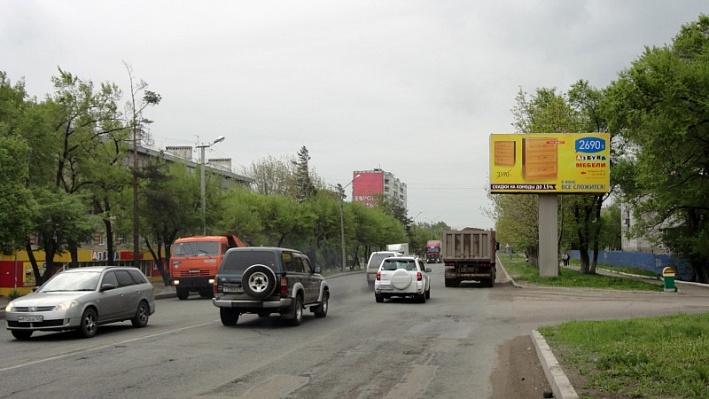 Фотография рекламного носителя, тип: Билборд 3x6, адрес: Владивостокское ш., ул., д.20а, Уссурийск, Приморский край, Россия. Сторона А №791309