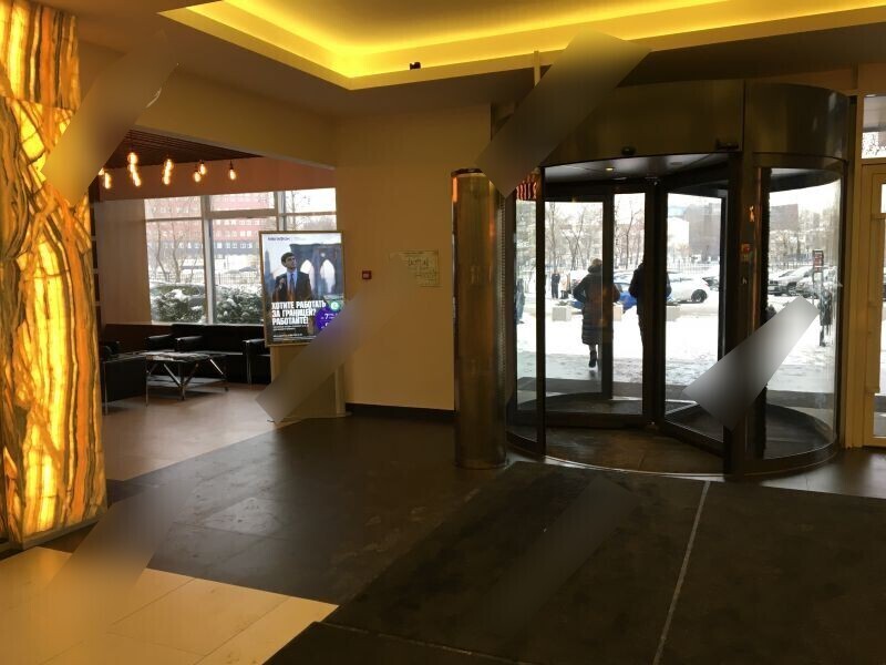 Фотография рекламного носителя, тип: Видеоэкран, адрес: Бизнес-центр «Симонов плаза», Ленинская Слобода ул., д.26, стр.5, Москва, Россия. Сторона/вариант №655270