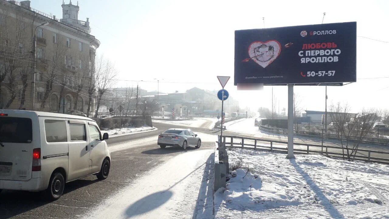 Фотография рекламного носителя, тип: Билборд 3x6, адрес: Победы пр-т., Улан-Удэ, Республика Бурятия, Россия. Сторона A №851051