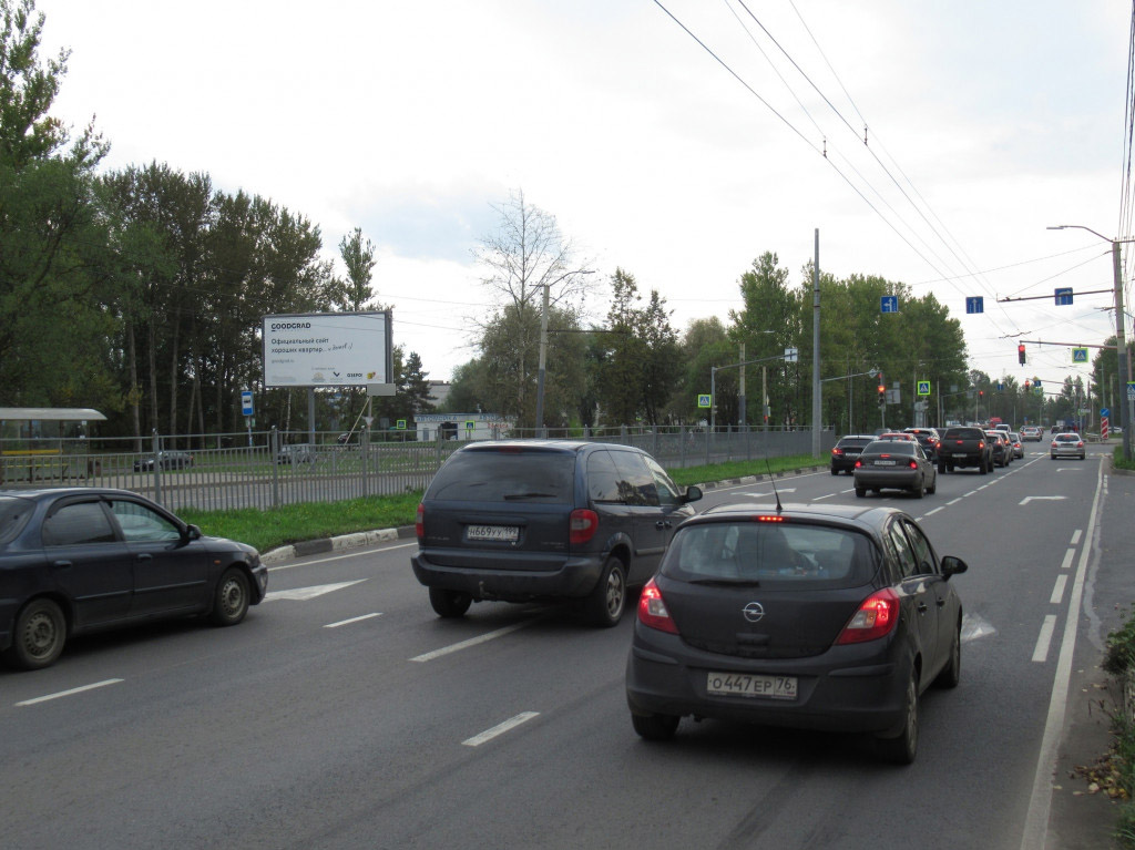 Фотография рекламного носителя, тип: Билборд 3x6, адрес: Дзержинского пр-т., д.73, Ярославль, Ярославская область, Россия. Сторона Б №639975