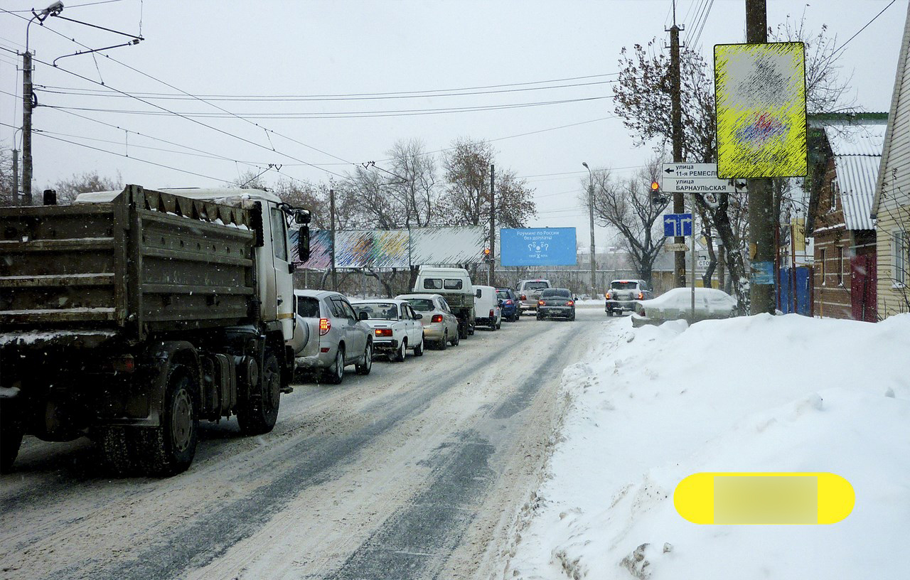 Фотография рекламного носителя, тип: Билборд 3x6, адрес: Барнаульская ул. Х 2-я Восточная ул., поз.1, Омск, Омская область, Россия. Сторона А №603302