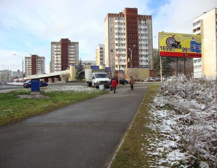 Фотография рекламного носителя, тип: Билборд 3x6, адрес: Железногорск г., 60 лет ВЛКСМ ул. Х Ленинградский пр-т., Красноярск, Красноярский край, Россия. Сторона А №745111