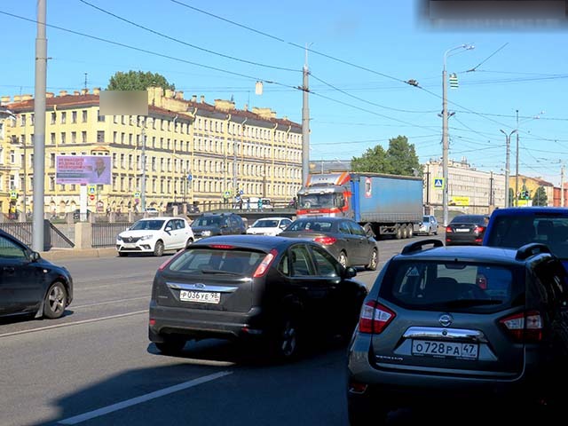 Фотография рекламного носителя, тип: Билборд 3x6, адрес: Обводного канала наб., д.221, Санкт-Петербург, Россия. Сторона B №631923