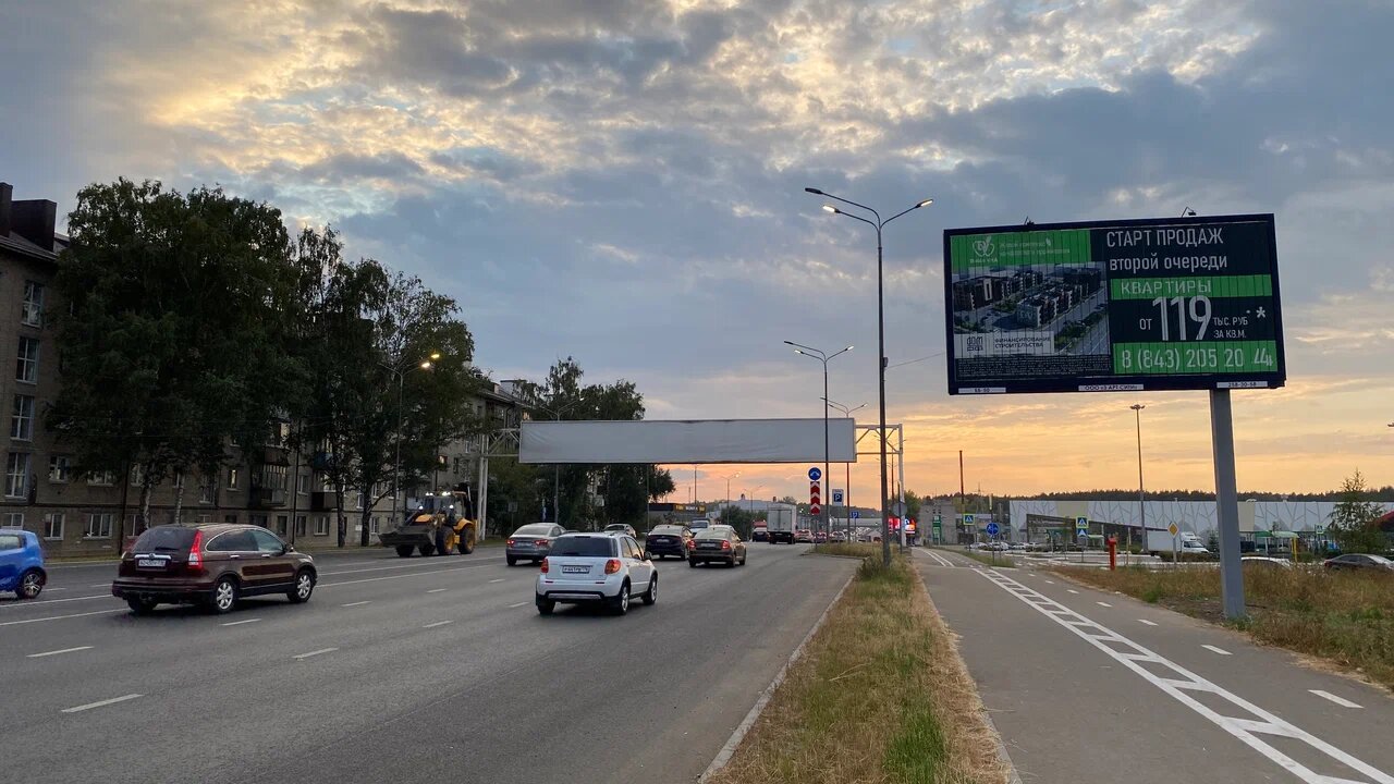 Фотография рекламного носителя, тип: Билборд 3x6, адрес: Горьковское ш., д.39, Казань, Республика Татарстан, Россия. Сторона A1-A10 №686603