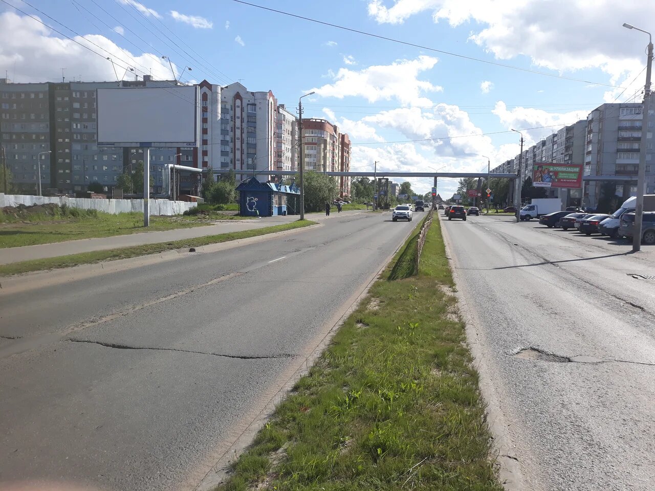 Фотография рекламного носителя, тип: Билборд 3x6, адрес: Галушина ул., д.15, напротив, Архангельск, Архангельская область, Россия. Сторона В №765740