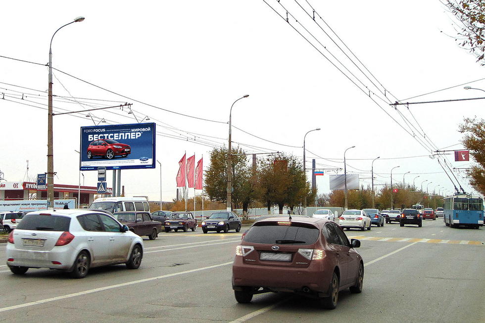 Фотография рекламного носителя, тип: Билборд 3x6, адрес: Ленина пр-т., Волгоград, Волгоградская область, Россия. Сторона Б №337720